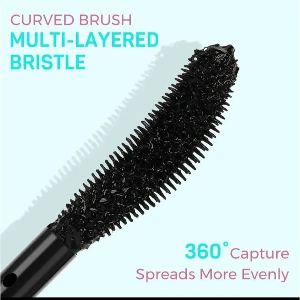 Amzgirl Black Waterproof Mascara Eyeliner Set Makeup Kit Duo Black New Length